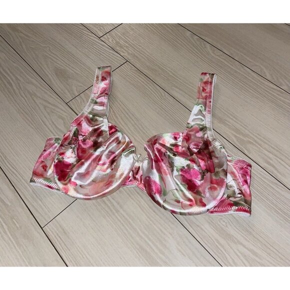 Maidenform Other - Vintage Maidenform Satin Seduction 7819 Unpadded Underwire Bra Floral Womens 38B